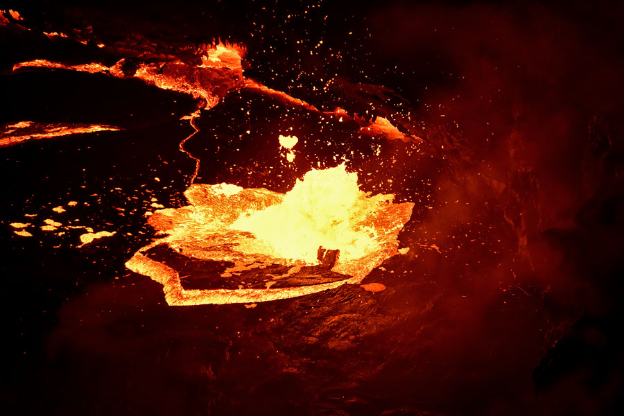  Erta Ale is a continuously active basaltic shield volcano in the Afar Region of northeastern Ethiopia